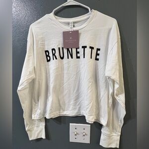 White Long Sleeve Tee
